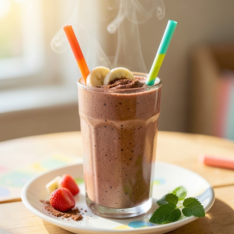 Smoothie Énergétique Banane-Cacao Ludique