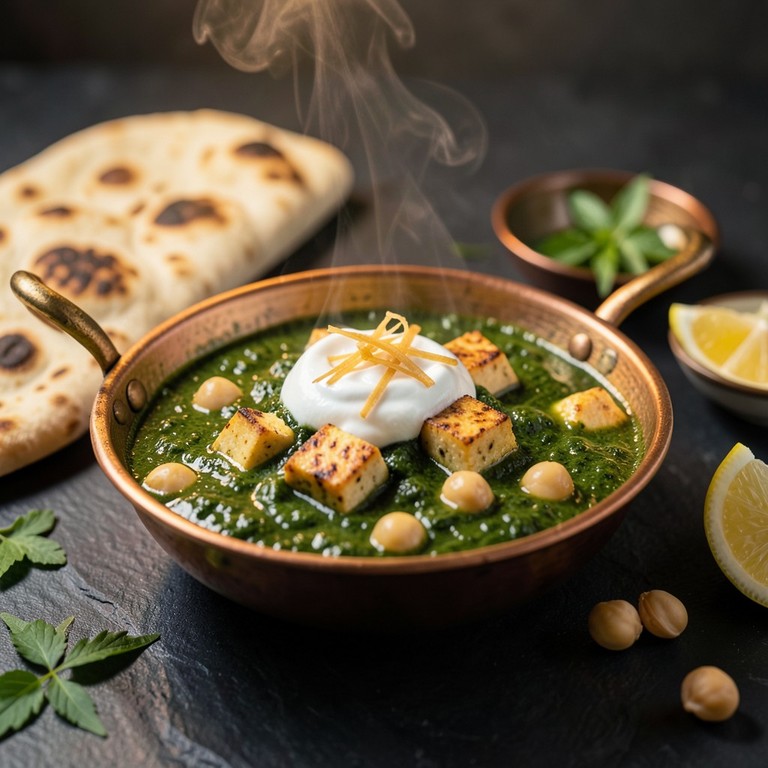 Palak Paneer Végétalien Façon 'Mutter'