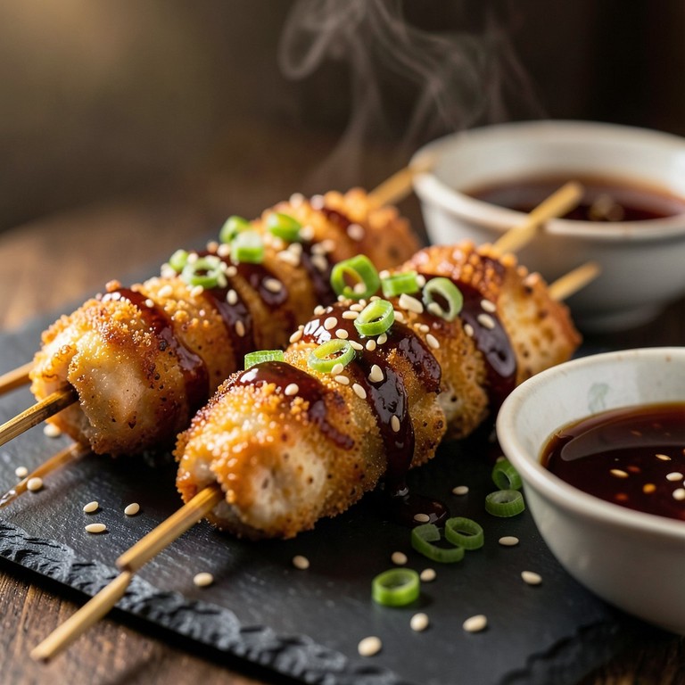 Brochettes de Poulet Teriyaki Croustillantes à l'Air Fryer