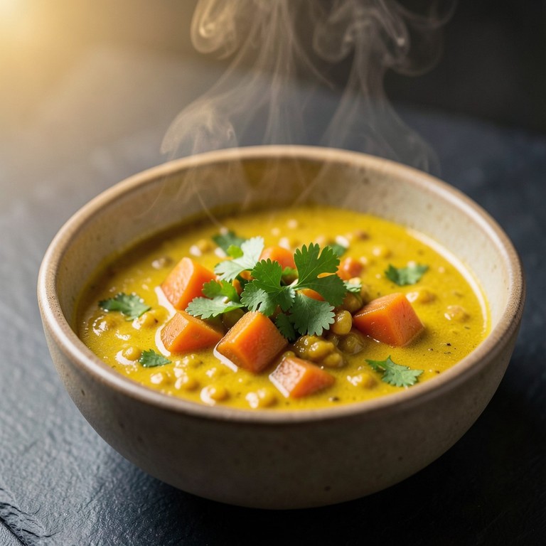 Wärmende Linsensuppe mit Wurzelgemüse und Kurkuma
