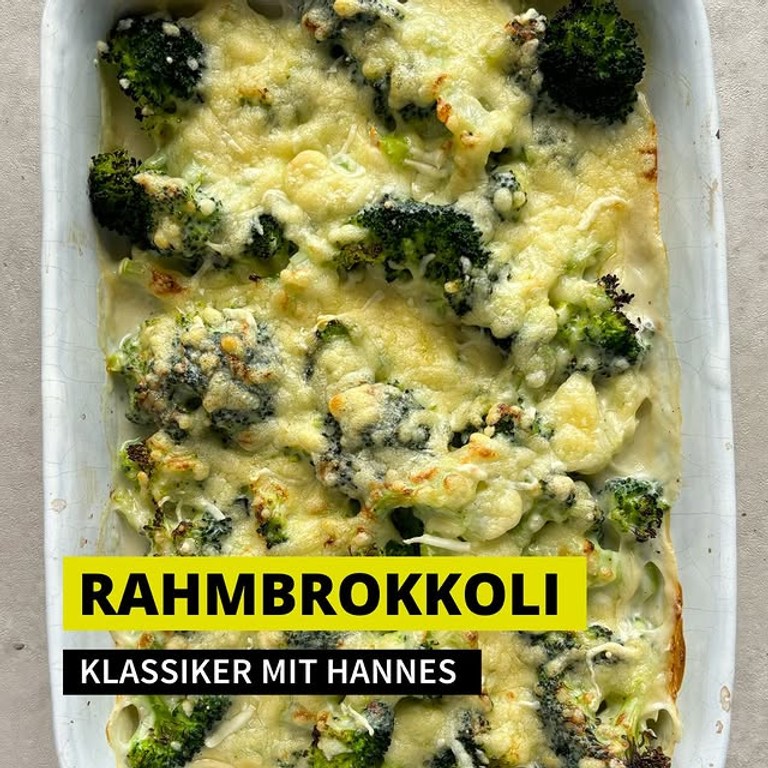Überbackener Rahmbrokkoli