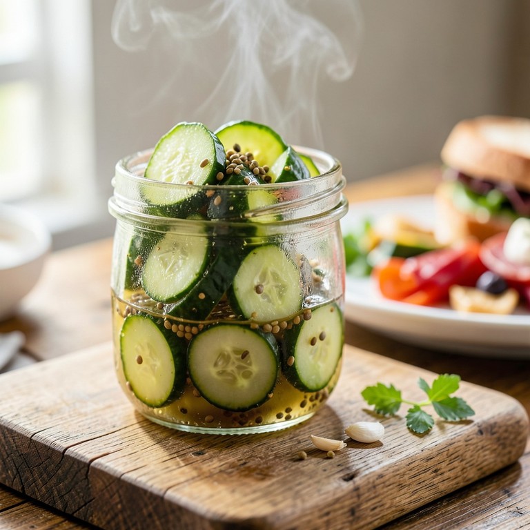 Pepinillos Agridulces Caseros Rápidos