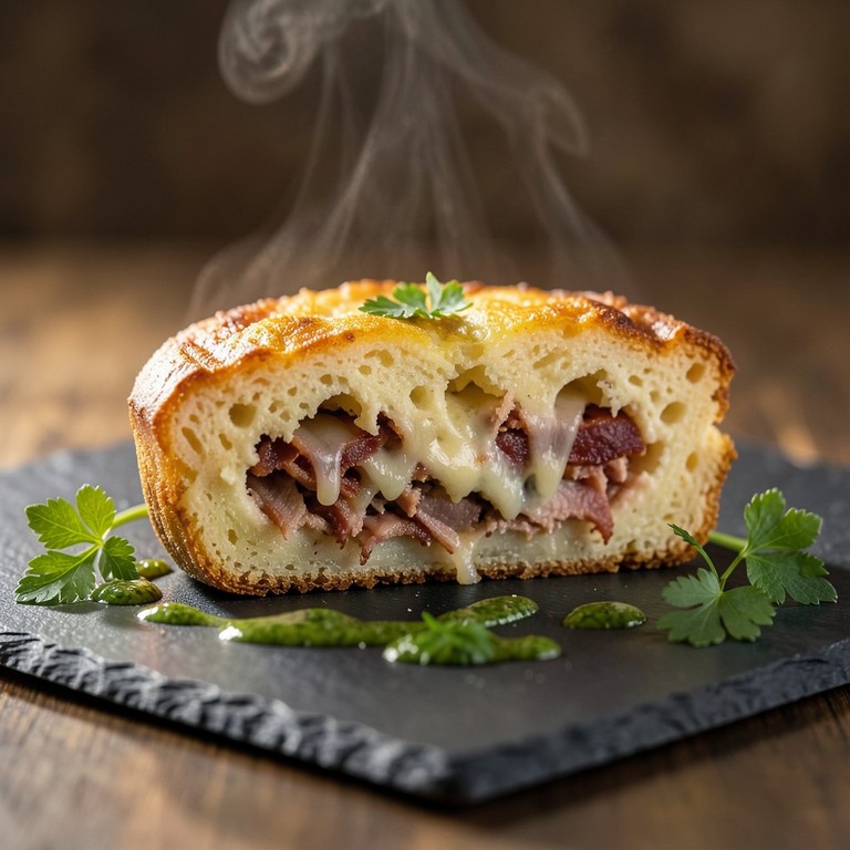 Tortilla de Papa Campesina con Bondiola Desmenuzada en Freidora de Aire