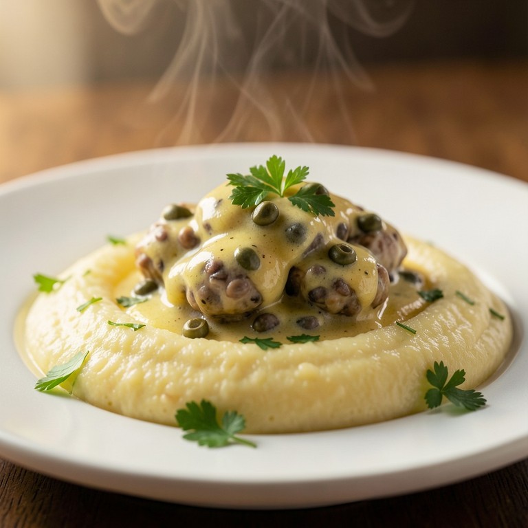 Königsberger Klopse mit Sellerie-Püree