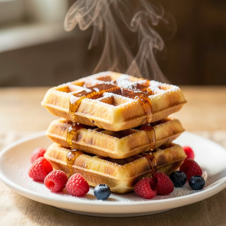 Gaufres Croustillantes Express au Lait et Beurre