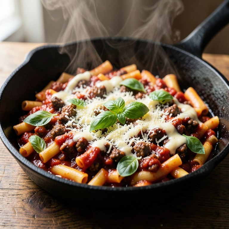 Eenpans Pasta met Gehakt en Tomaten