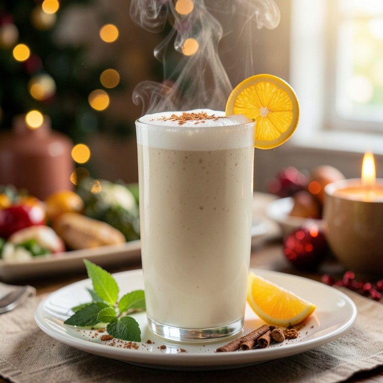 Ponche Quiteño Cremoso con Toque de Malta y Vainilla
