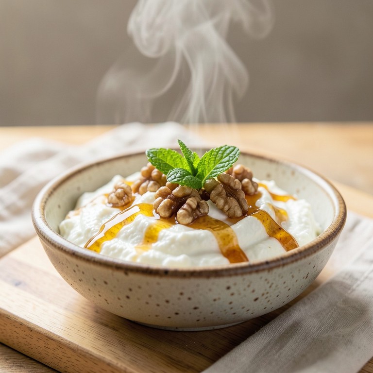 Griechischer Quark-Dip mit Honig und Walnüssen