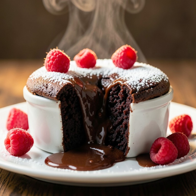 Gluten-Free Almond Flour Chocolate Lava Cakes