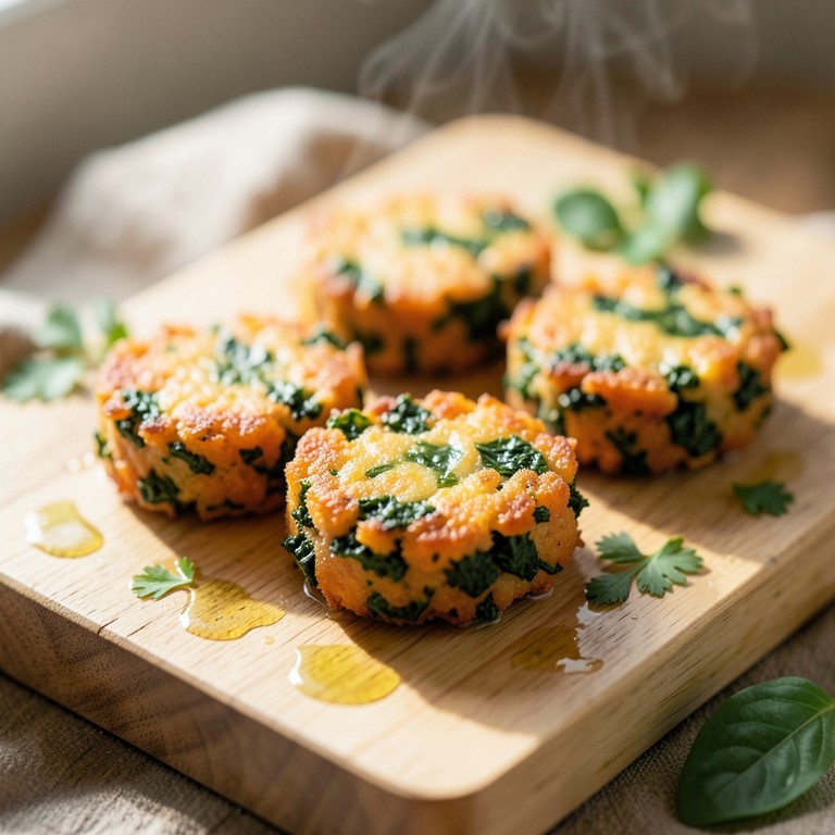 Mini Bolinhos de Batata Doce e Couve para Bebês (Airfryer)