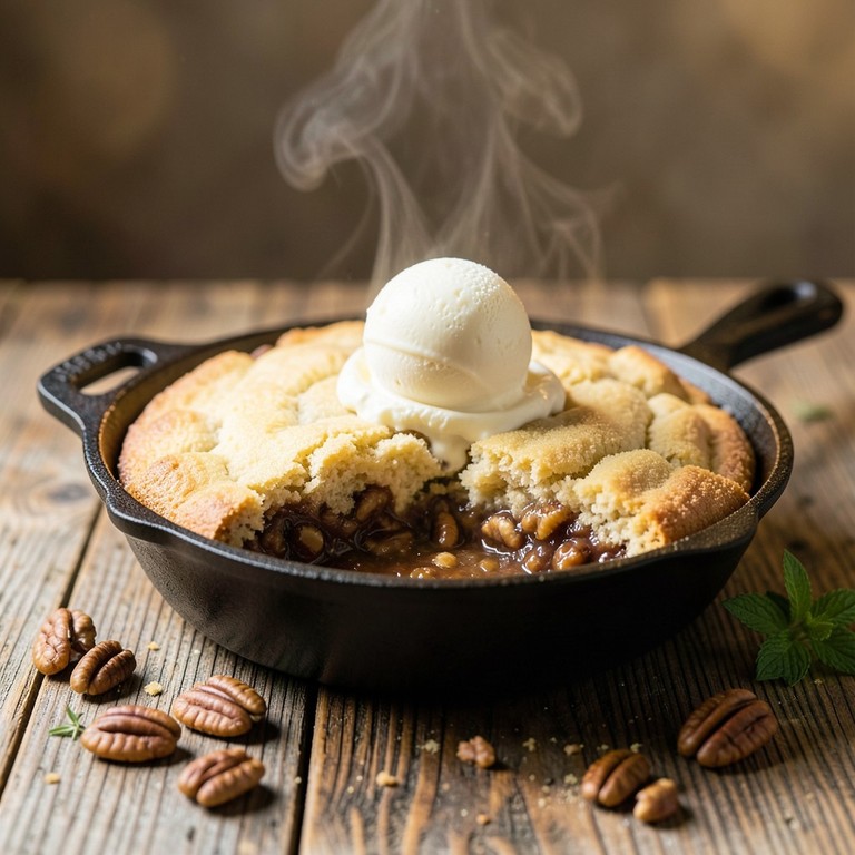 Pecan Pie Skillet Cobbler
