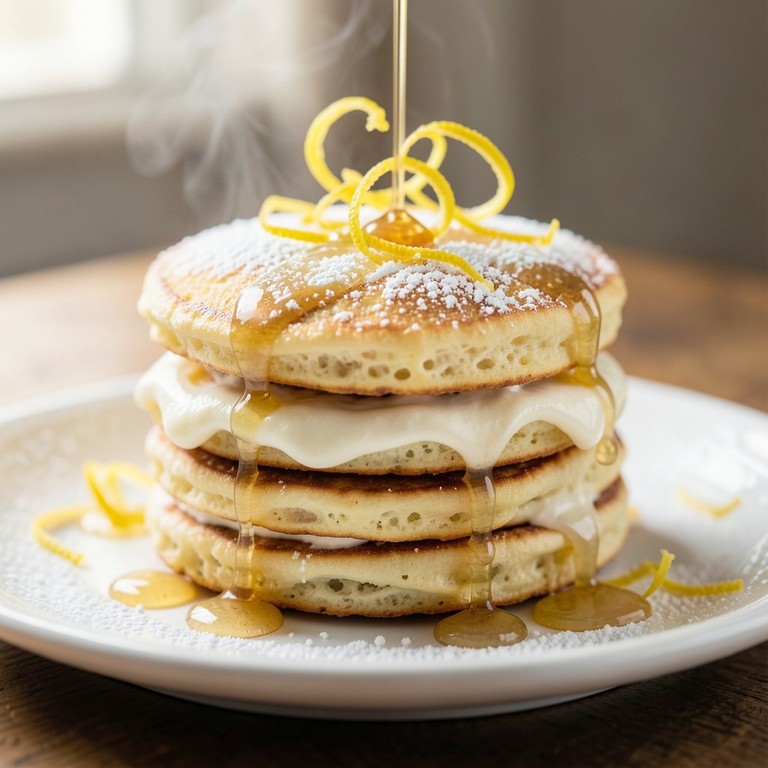 Pancakes Siciliennes au Ricotta et Citron