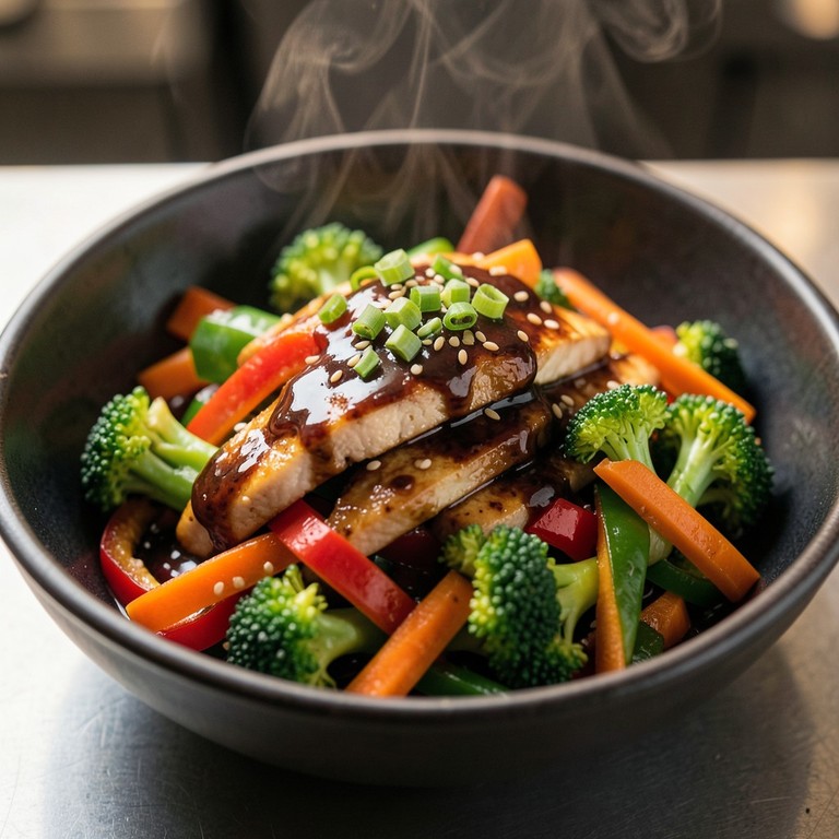 Salteado de Pollo Express con Vegetales Crujientes