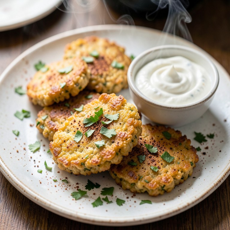 Bolinhos de Grão de Bico Mediterrâneos na Air Fryer