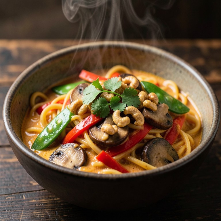 Schnelle Gemüse-Curry-Nudeln