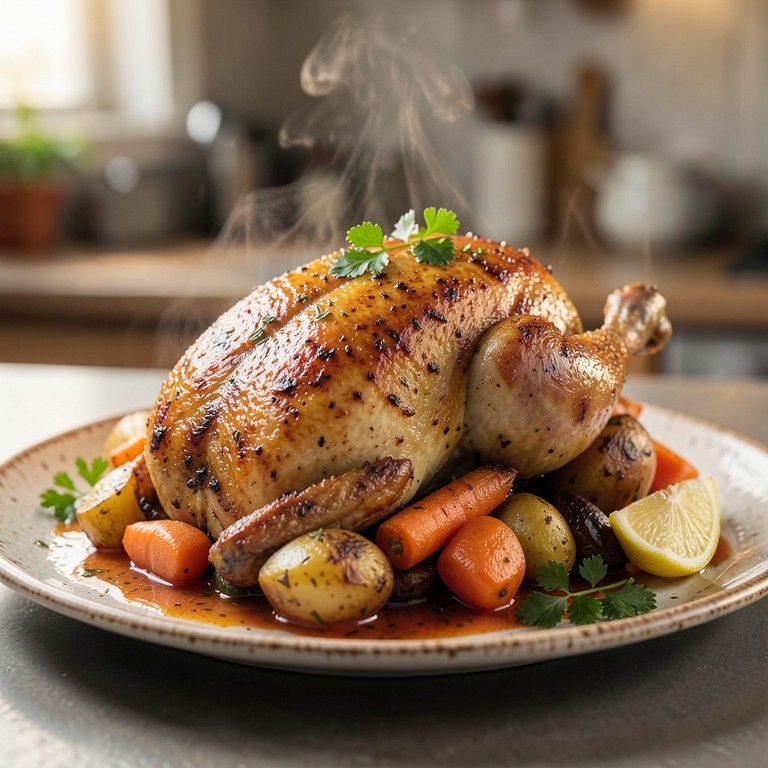 Poulet Rôti aux Légumes Racines Méditerranéens