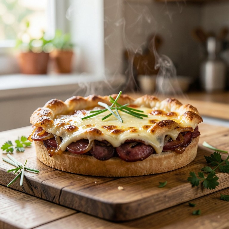 Tarte Rustique au Saucisson de Morteau