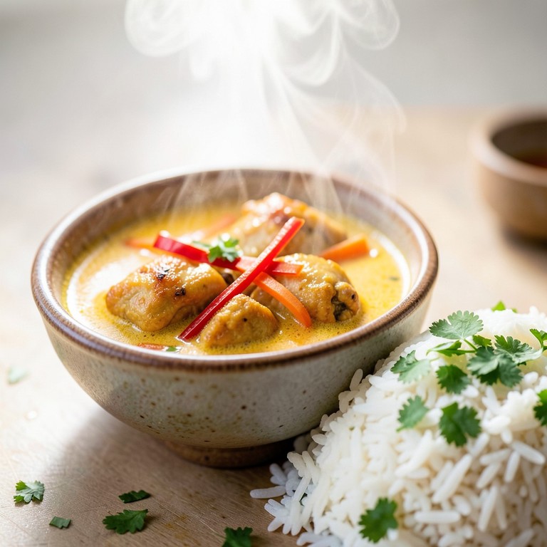 Schnelles Kokosmilch-Hähnchencurry