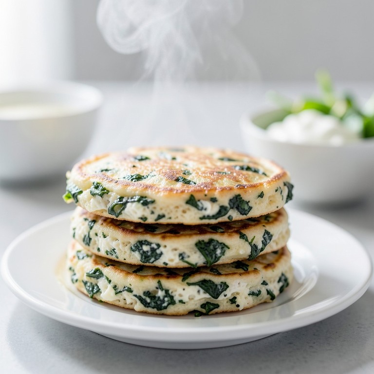 Pancakes Épinards et Fromage Blanc