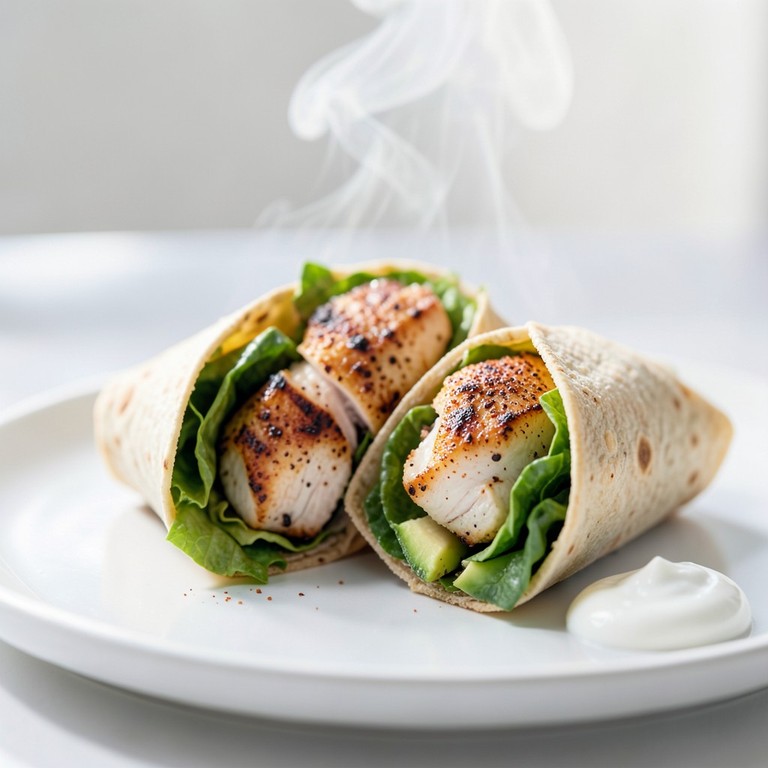 Wrap Rápido de Frango Grelhado com Abacate