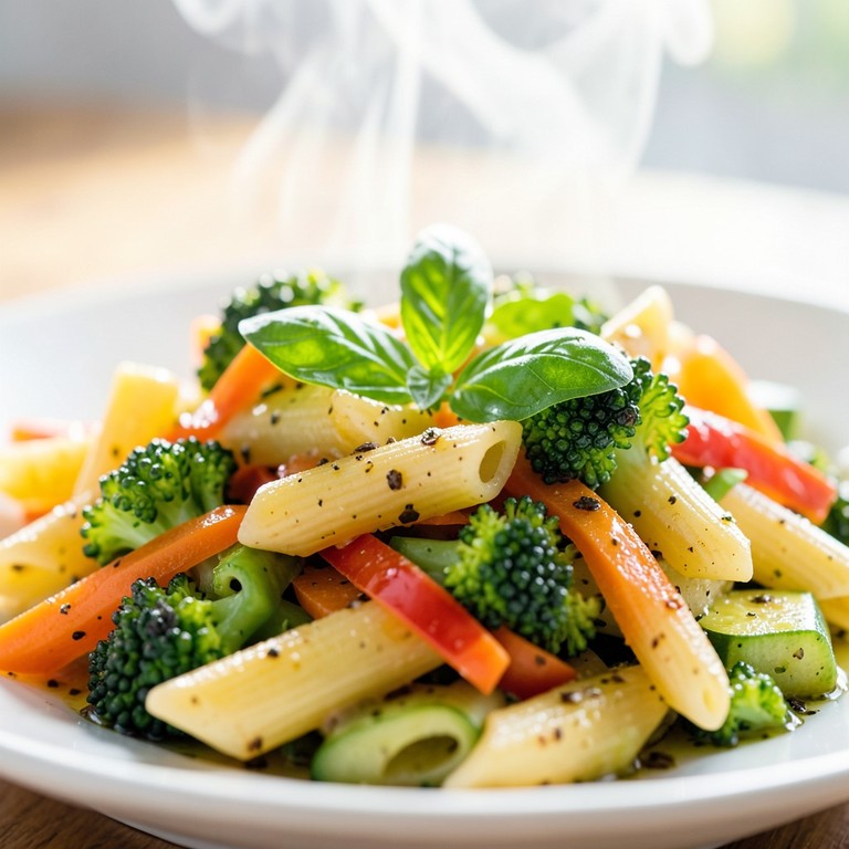 Pasta Primavera Rápida con Verduras Frescas