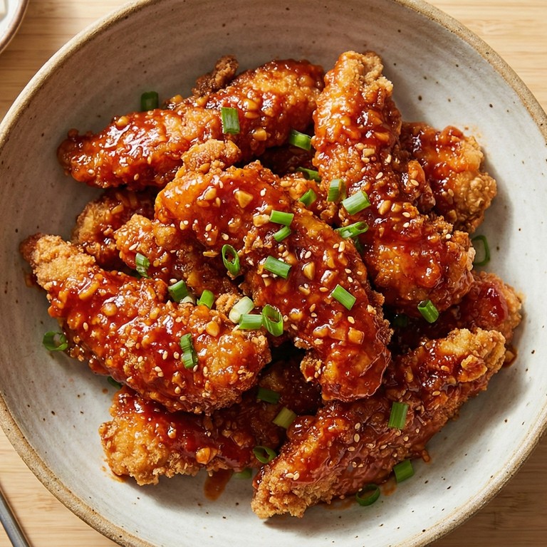Pollo frito estilo coreano (Yangnyeom Chikin)