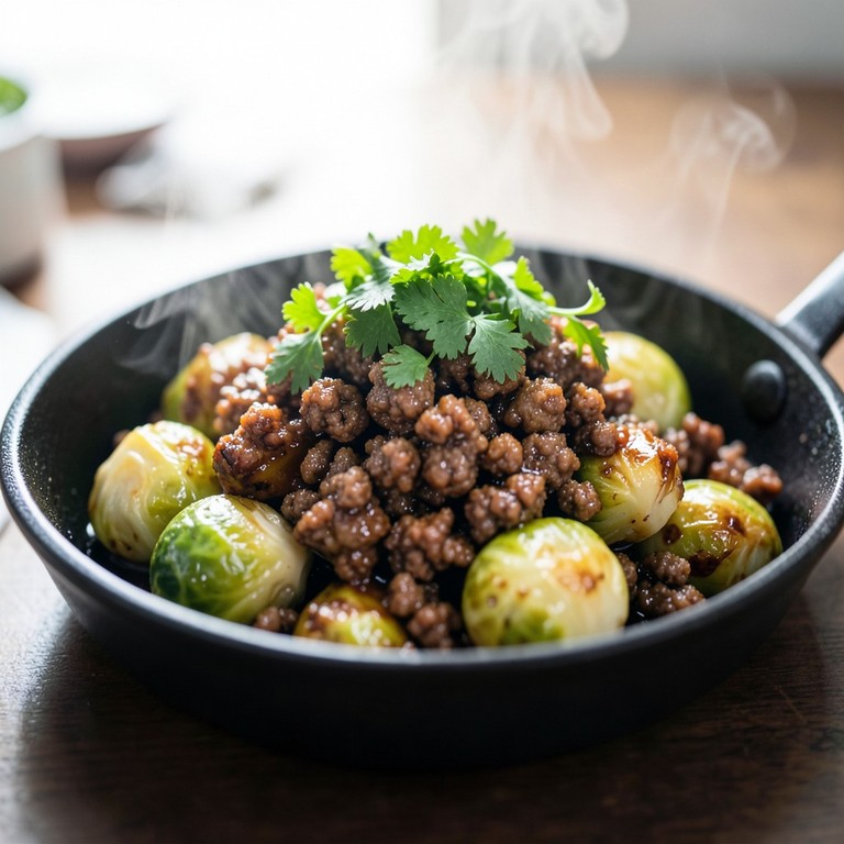 Snelle Spruitjes met Kruidig Gehakt