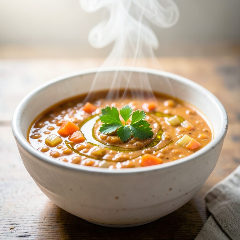 Soupe de Lentilles Végétarienne Express