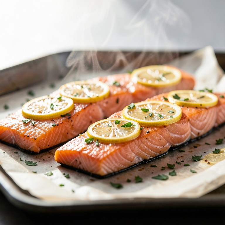 Zalmfilet uit de Oven met Citroen en Kruiden