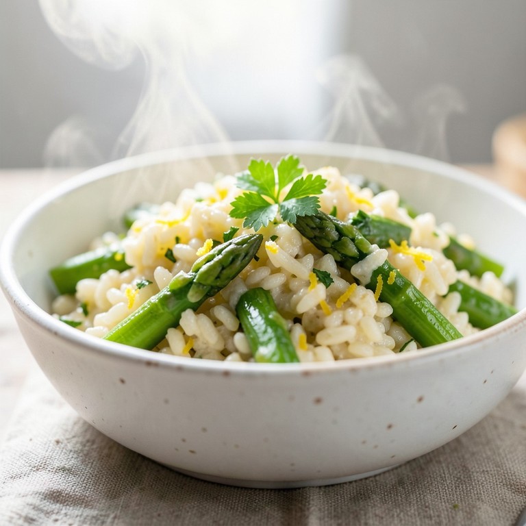 One-Pot Lemon Herb Orzo with Asparagus
