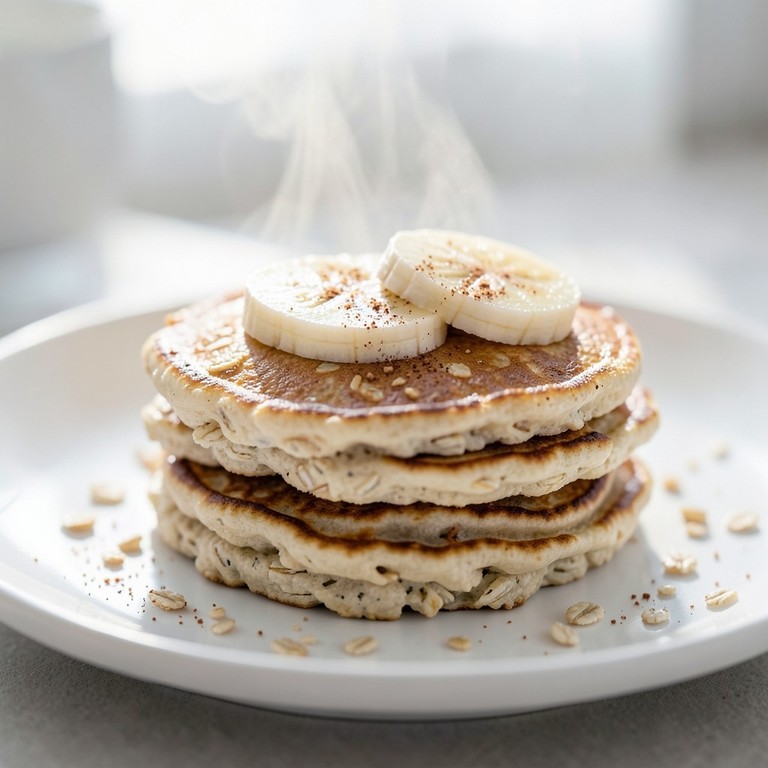 Tortitas de Avena y Plátano (Para Bebés y Niños)
