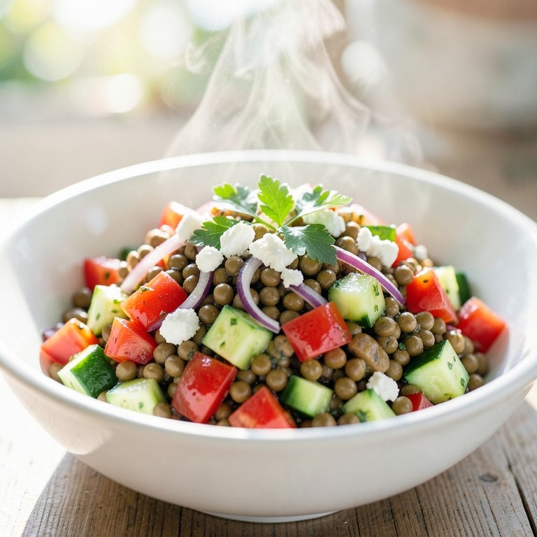 Ensalada Mediterránea de Lentejas