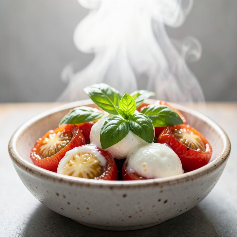 Air Fryer Tomato & Mozzarella Bites