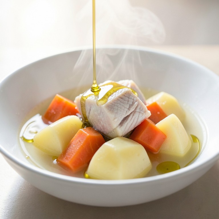 Guiso Ligero de Pescado, Papa y Zanahoria para Niños