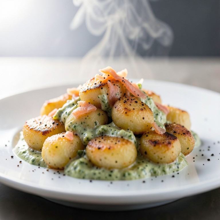 Gnocchis Sautés Légers au Saumon et Aneth