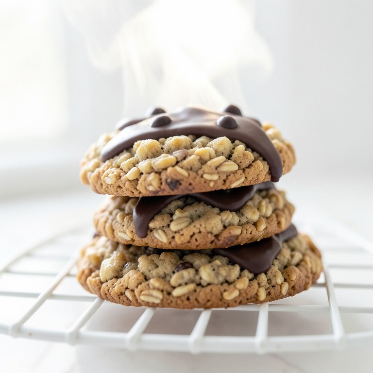 Galletas de Avena y Plátano Saludables (Estilo Pingüino)