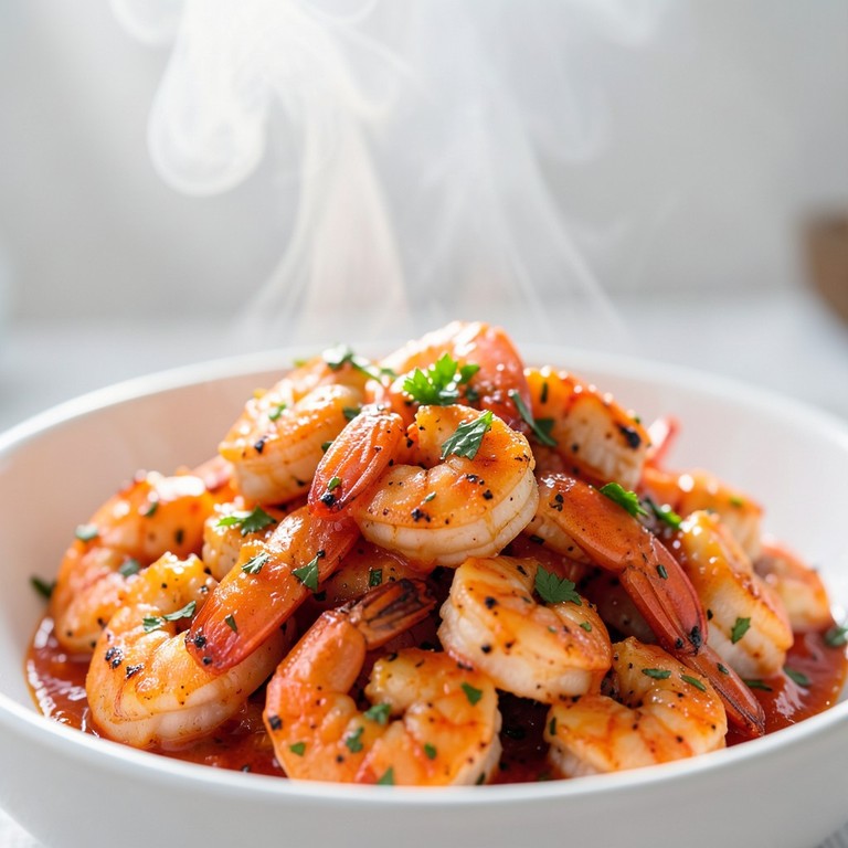 Air Fryer Spicy Garlic Shrimp