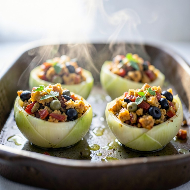 Cœurs d'artichauts farcis à la méditerranéenne