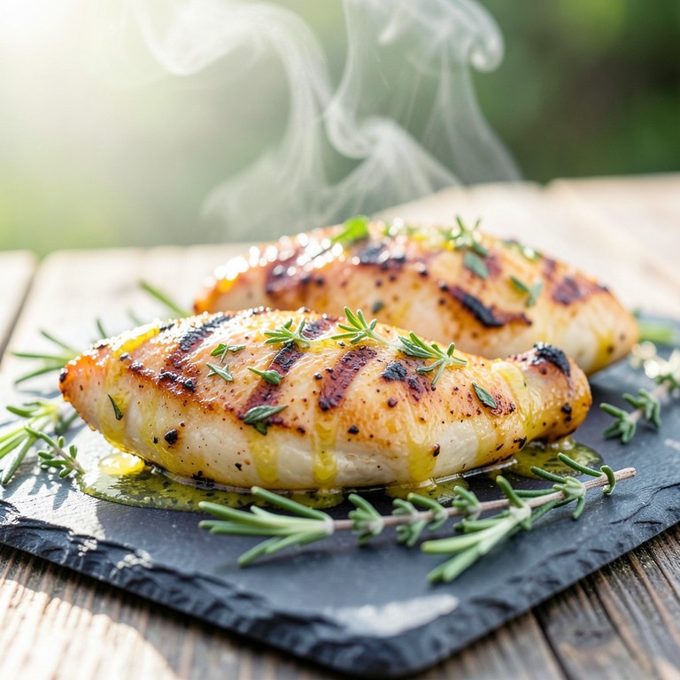 Poulet Mariné Citron-Herbes Grillé