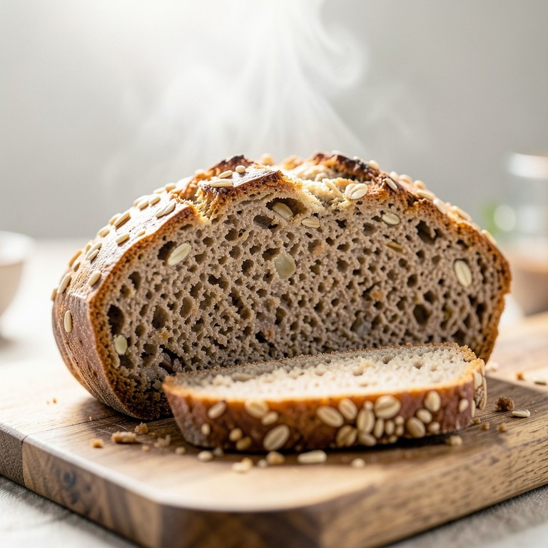 Pain Sans Pétrissage à l'Avoine (Pain Kik)