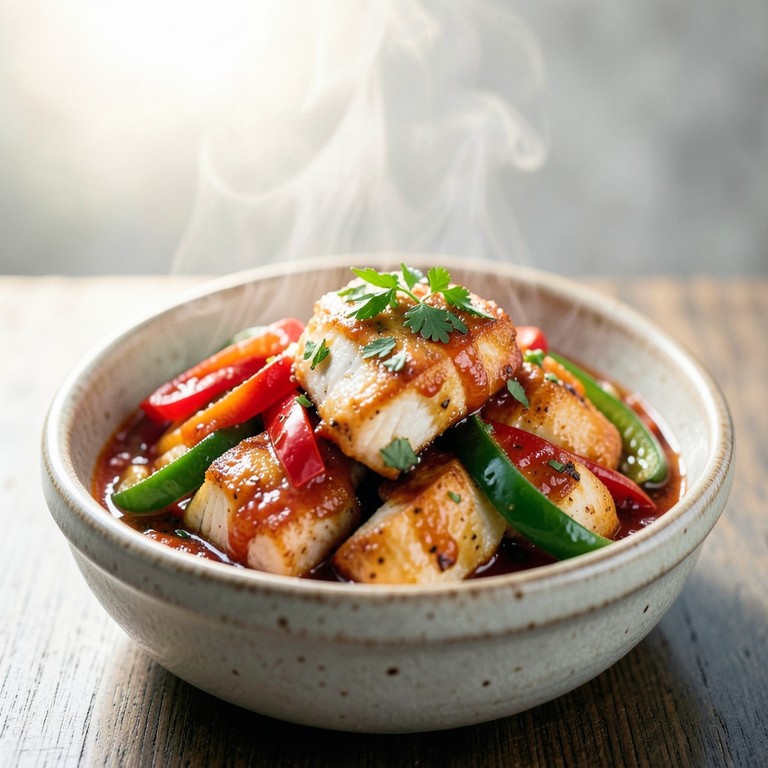 Tallarines con Pollo y Verduras al Estilo Mediterráneo