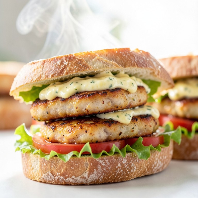 Lemon Herb Pan-Fried Chicken Sandwich