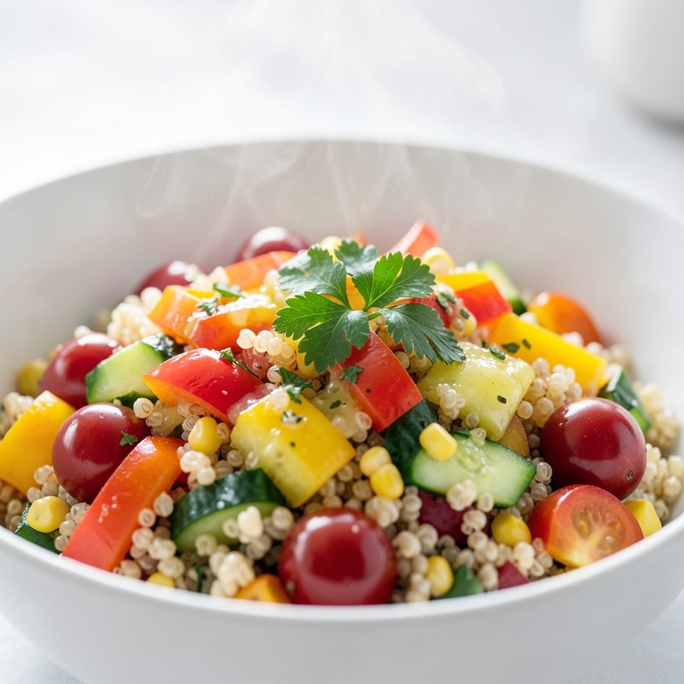Salade Quinoa Arc-en-ciel Végétarienne et Légère
