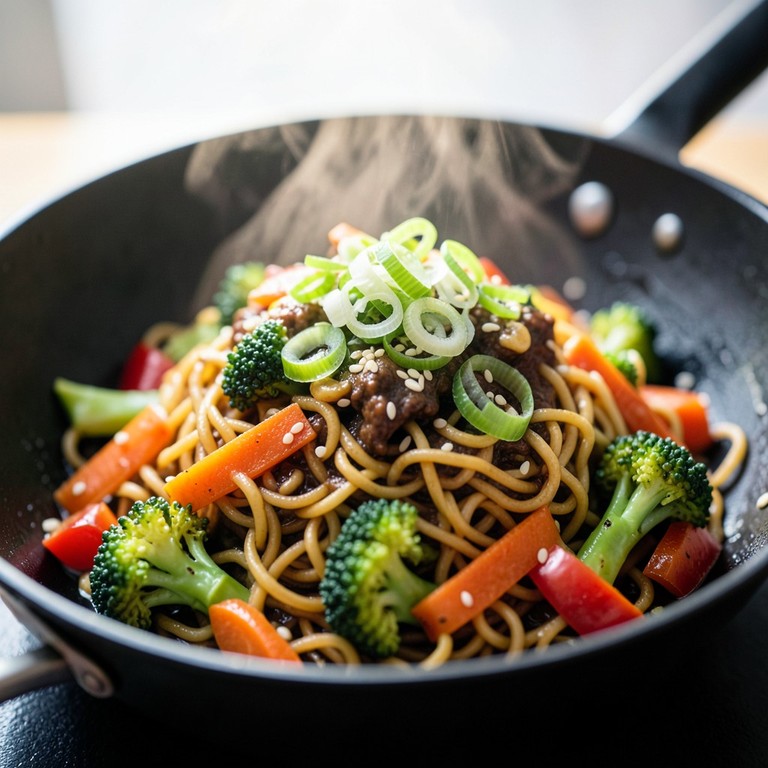 Speedy Instant Noodle Stir-fry with Mixed Vegetables