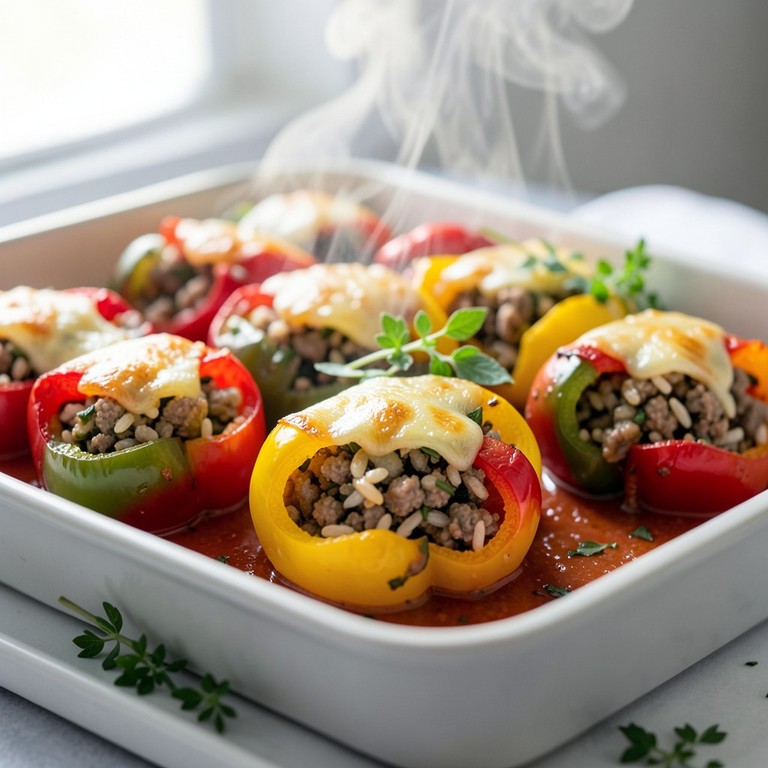 Poivrons Farcis à la Viande