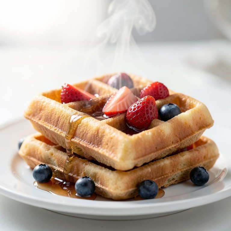 Waffles Clássicos de Café da Manhã