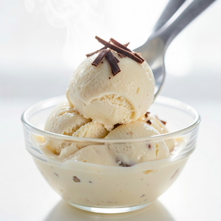 Sorvete Cremoso de Banana e Leite em Pó