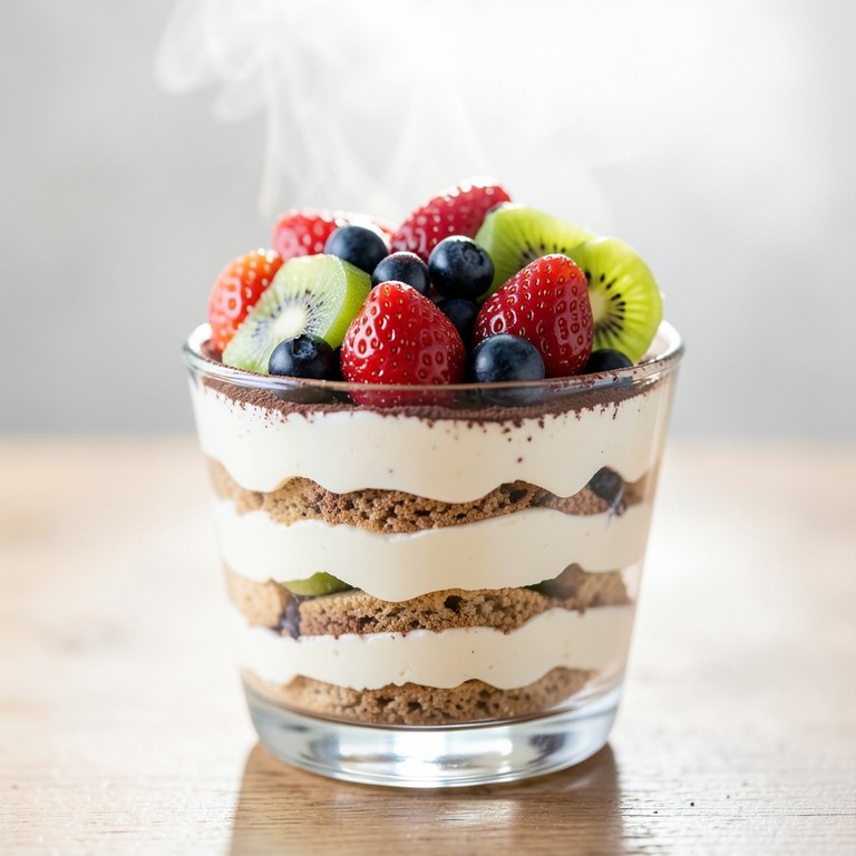 Meyveli Tiramisu Rüyası (Labneli ve Kremalı)