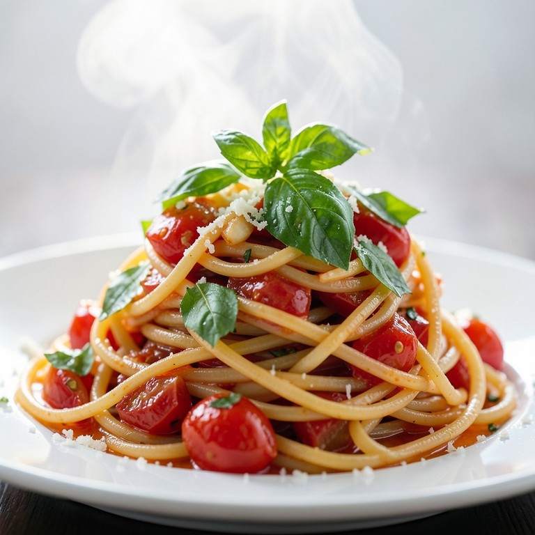 Blitz-Pasta mit frischen Tomaten und Basilikum
