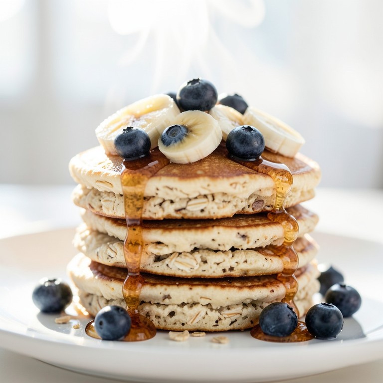 Panqueques de Avena y Proteína Esponjosos